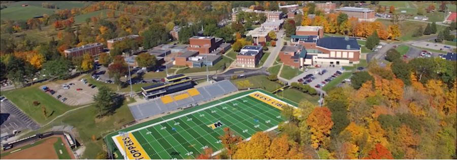 Thompson’s job as Creative Video Director allowed him to shoot a video showing the aerial view of West Liberty’s campus. Thompson said this video was one of his proudest accomplishments. The video can be viewed on West Liberty’s Home page.