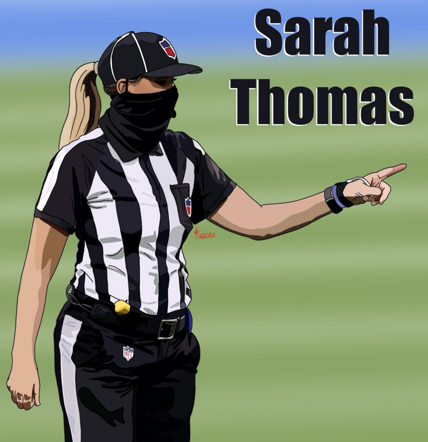 NFL+official%2C+Sarah+Thomas%2C+makes+history+being+first+female+referee+to+officiate+in+NFL