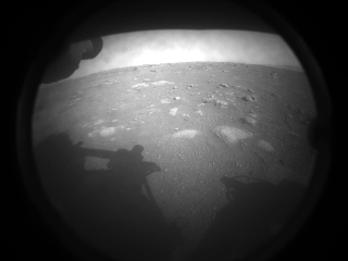 Perseverance rovers first photo upon landing