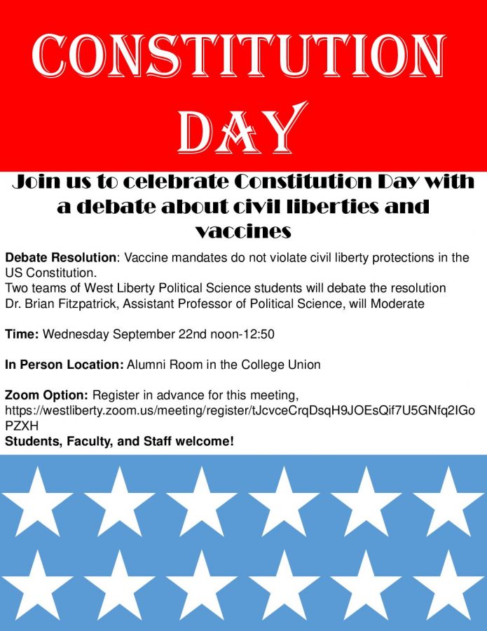 Constitution Day program poster.