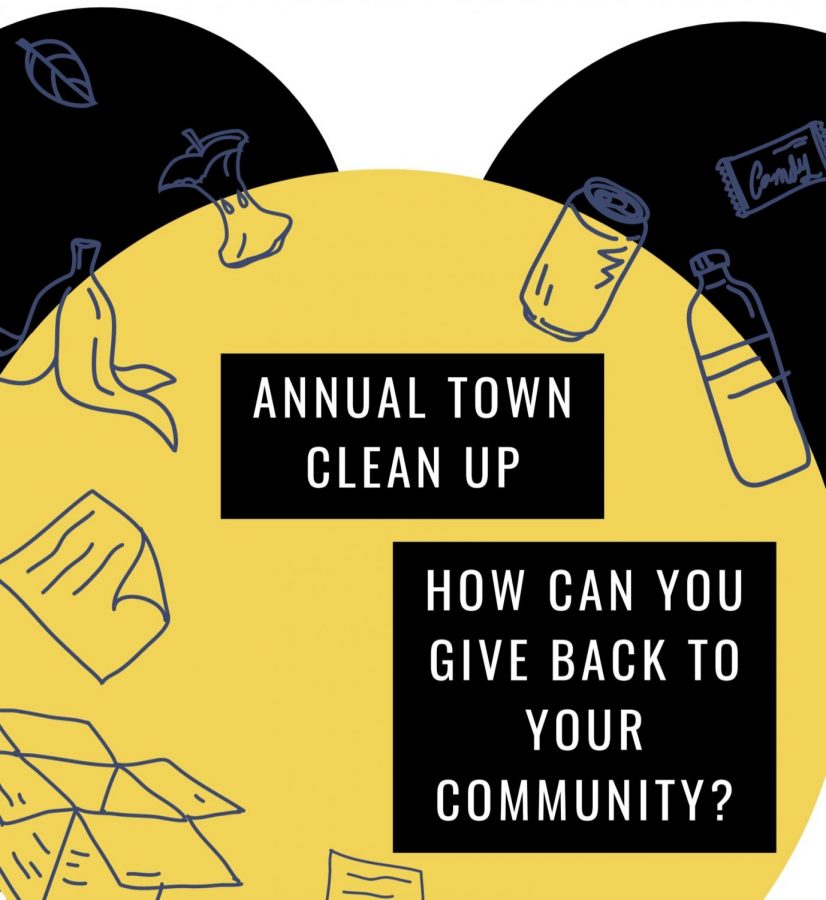 A graphic of the Annual Town Clean Up.