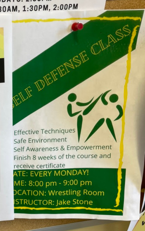 Self Defense Class poster.
