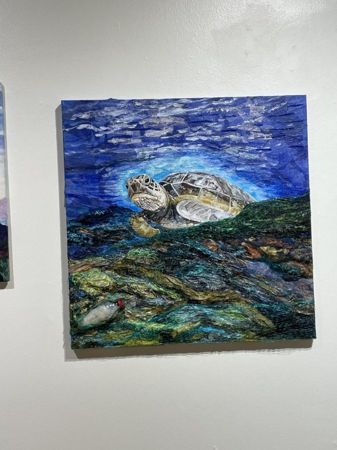 Dr.+Susan+Ridleys+painting+Plastic+Oceans.