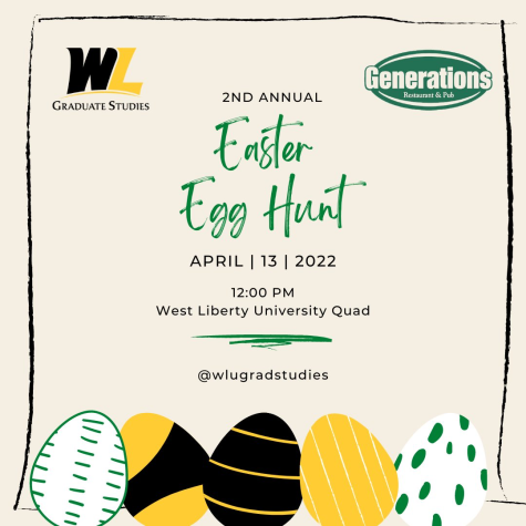 The flyer that was used to advertise the 2nd Annual Easter Egg Hunt that took place on campus on April 13, provided by Mason Werner, program coordinator for WLU Graduate Studies.