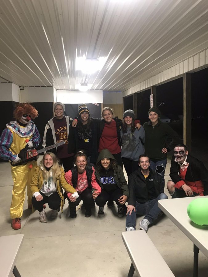 A+group+of+WLU+students+at+the+West+Alexander+Scare+at+the+Fair+in+2018.