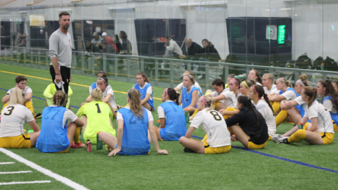 WLU womens soccer gather inside Highland Sports Complex for doubleheader against University of Charleston.